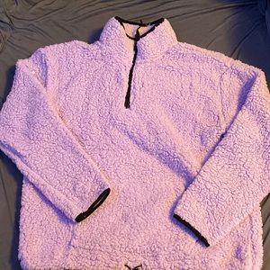 Purple Sherpa throw jacket